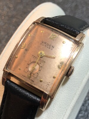 Vintage Swiss Gruen Curvex Precision Mechanical 17J Watch 10K