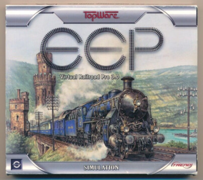 EEP Virtual Railroad Pro 3.0 PC Game CD-ROM disk (2005)