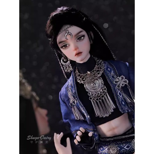 1/4 bambola BJD resina SD palla articolata bambola ragazzo bambola nuda con trucco viso occhi giocattolo - Foto 6 di 7