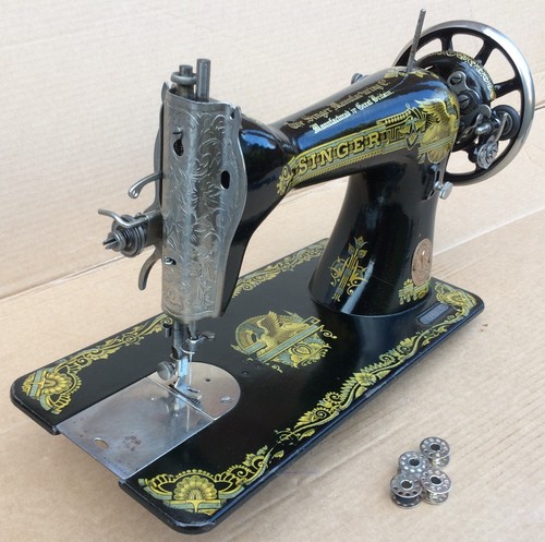 Beautiful Singer 15, 15K Sphinx Vintage sewing machine head only - 第 11/16 張圖片