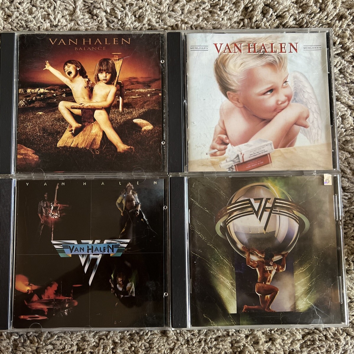 4 Van Halen Cds 5150, 9184, Self Titled Ep , Balance. 4 Album Lot