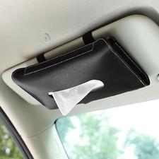 Car Visor Tissue Holder, Leather Car Mask Dispenser, Hanging Car Napkin Holder,