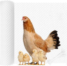 Plastic Wire Mesh Fence, 0.4M X 3M Roll Chicken Mesh Fence Ideal for Poultry, An 4.82 per metre