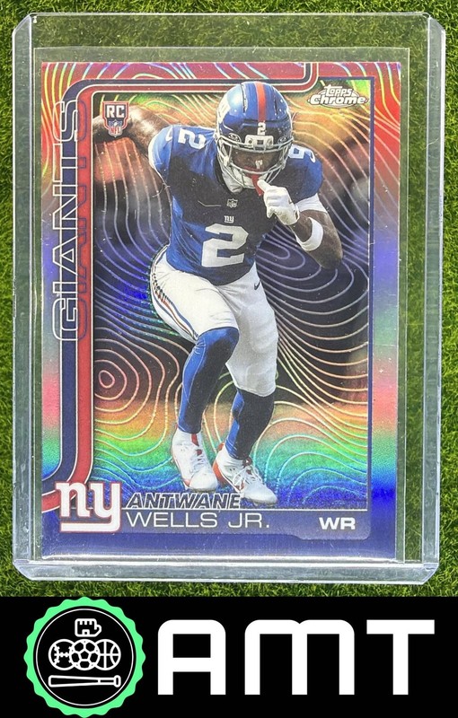 Antwane Wells Jr. RC 2025 Topps Chrome Rookie Etch Variation Giants SSP
