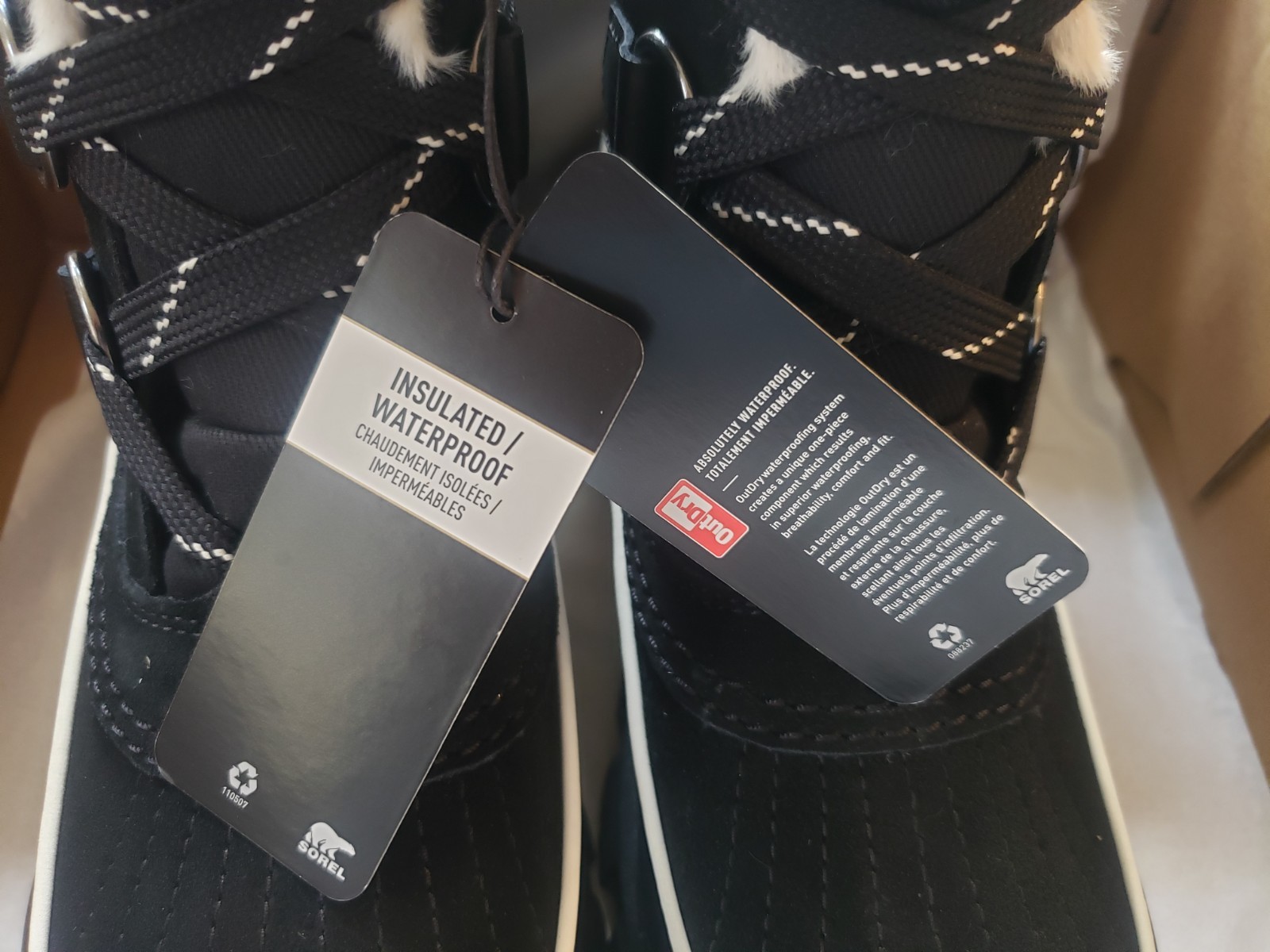 NEW Wmn's SZ 8, Sorel Tivoli V WP Boots Waterproof Insulate NL5113-010 BLACK