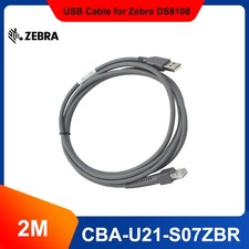 Zebra CBA-U21-S07ZBR 7' Straight USB Cable for DS8108 Barcode Scanner Lot