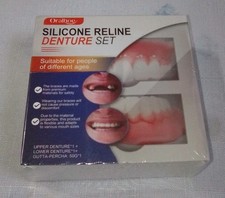 Silicone Reline Denture Silicone Soft Dentures Repair Sealed New