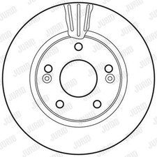 Bremssatz (2 Bremsscheiben) JURID 562789JC