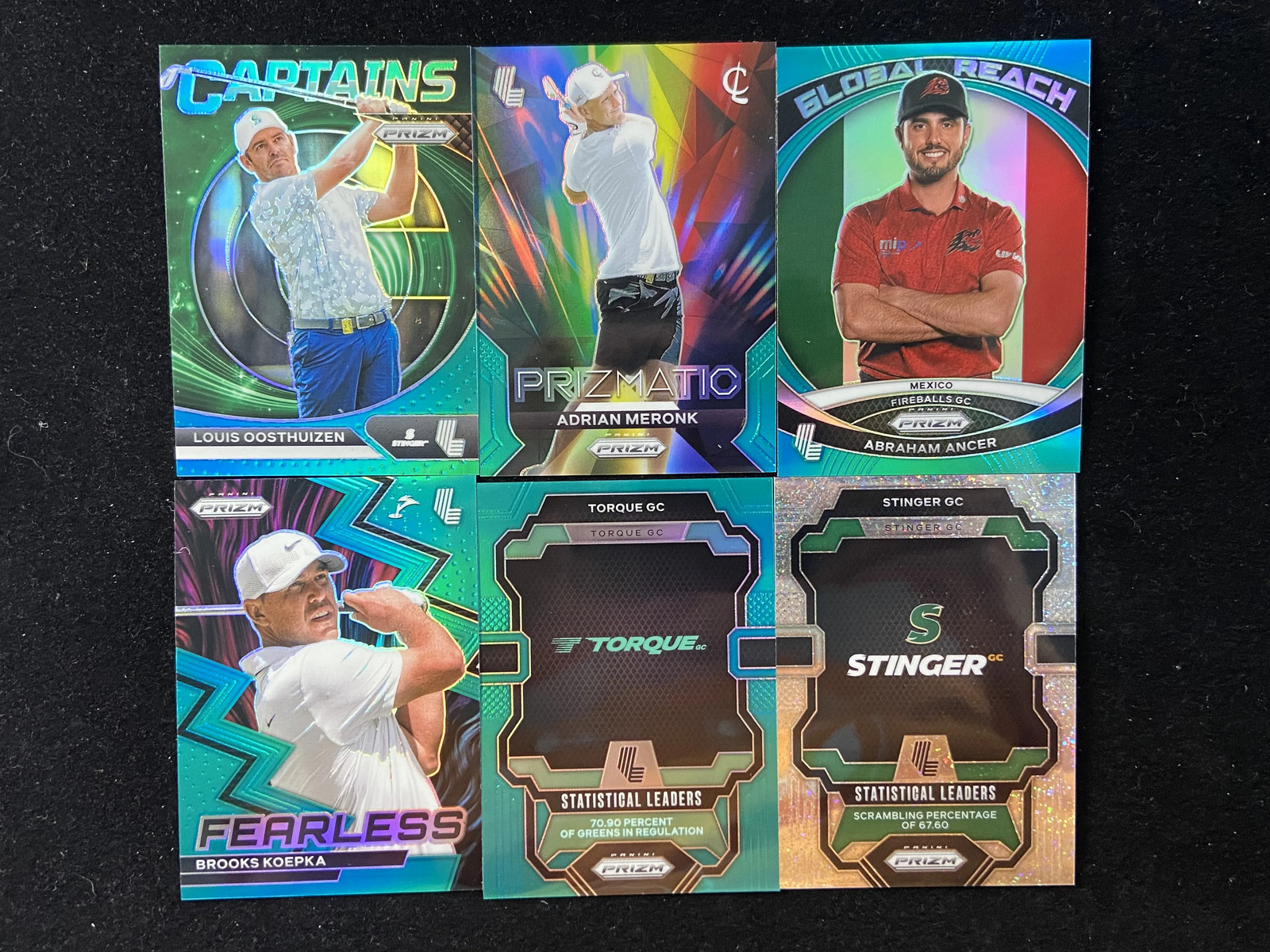 2024 Prizm LIV Golf Captains Teal Louis Oosthuizen Koepka /199 /299 LOT*6 KM029