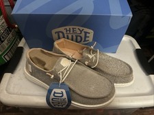 Hey Dude Wendy Metallic Sparkle Rose Gold Size W7