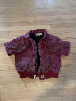 Vintage Carhartt Santa Fe Purple Jacket Size MED / Large *READ