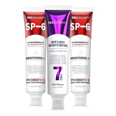 MSDRWIKEY SP-6 Whitening - 2-Packs & 7-Pro Whitening Toothpaste   1-Pack