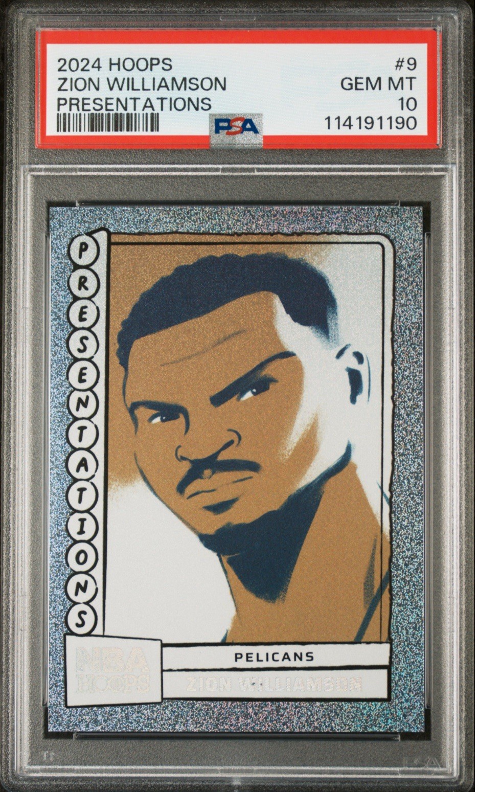 2024 PANINI NBA HOOPS PRESENTATIONS #9 ZION WILLIAMSON - PSA 10