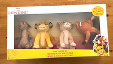 Disney Lion King Plush Collector Set of 4 Simba Nala Timon Pumbaa NIB
