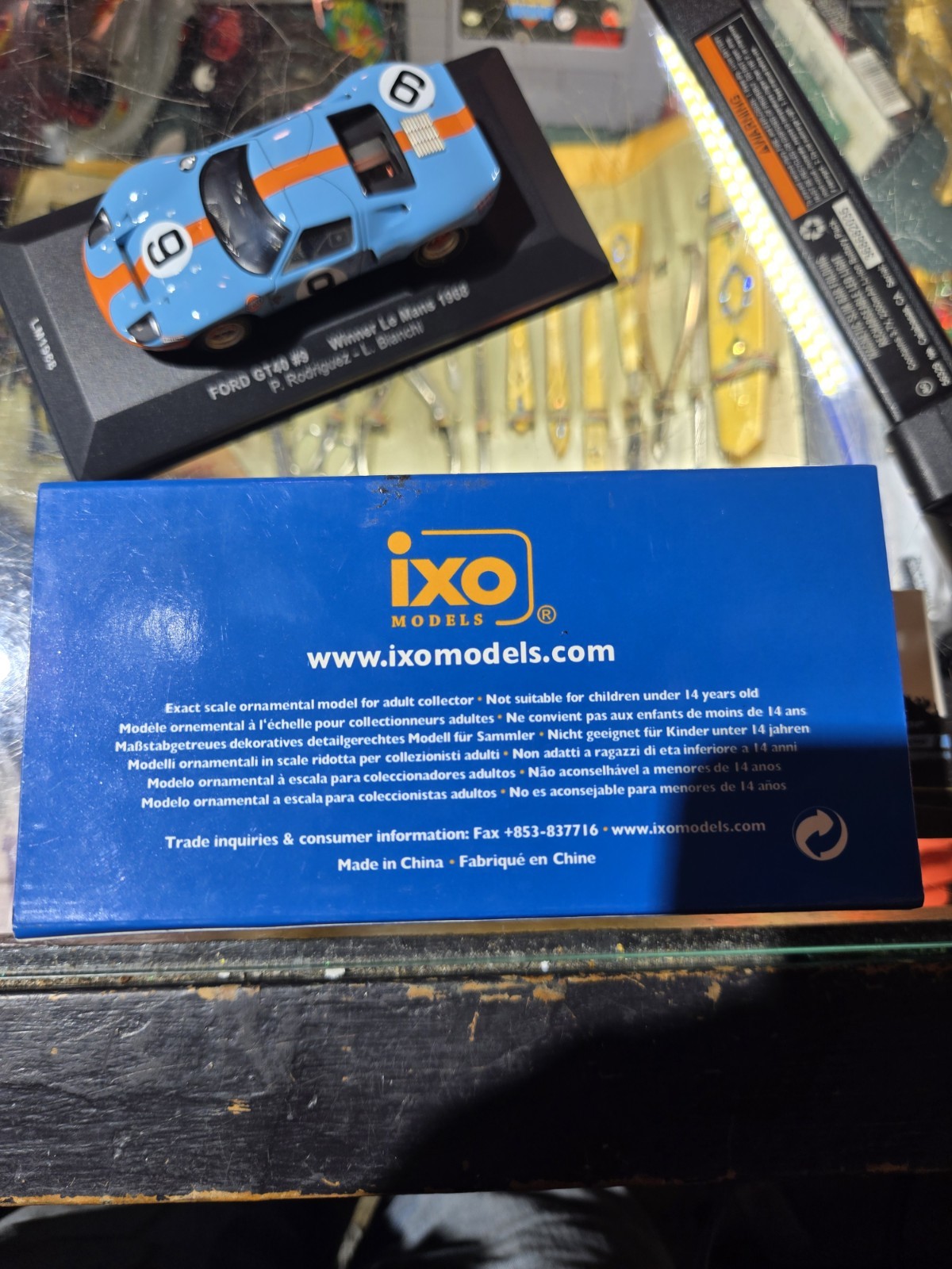 FORD GT 40 #9 WINNER LE MANS 1968 GULF AU 1/43 IXO MODELS LM1968