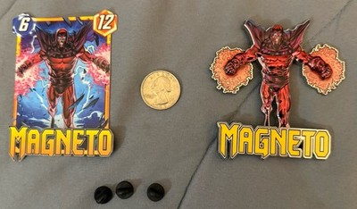 Magneto ~ Embossed Enamel Pin ~ 2023 NYCC Exclusive ~ Marvel Snap X-Men ~ Deluxe