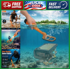 Fully Waterproof Underwater Metal Detector 100FT, Detects All Metals, Large Coil