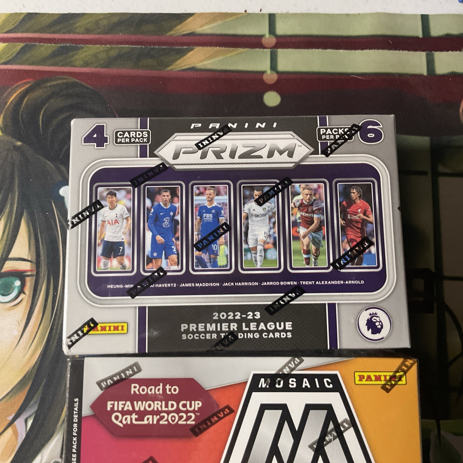 2021/2022-23 Panini Prizm ,Mosaic  FIFA  Soccer Blaster Boxes Sealed 2 Box Lot view 6