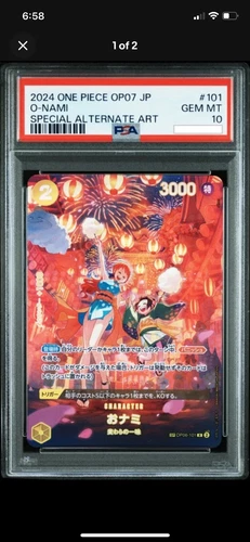 Special Alternate Art O-Nami One Piece 2024 OP07 Japanese SP OP06-101 R PSA 10