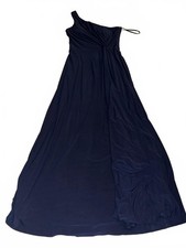 BHLDN Anthropologie navy blue one shoulder dress size 8 (Read Description)