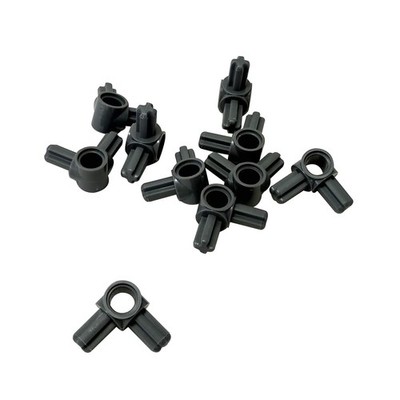 10 NEUE LEGO Technic, Axle Pin Connector Hub 2 Perpendicular Axles Bl Dunkelgrau