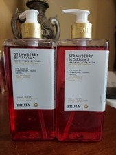 2 X Truly Strawberry Blossoms Renewing Body Wash 2 X 16 fl oz New