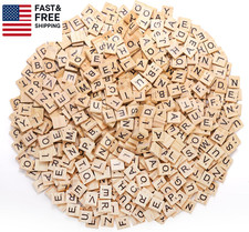 PCS Wood Letter Tiles A-Z Capital Letters for Crafts, Pendants, Spelling, Gift D