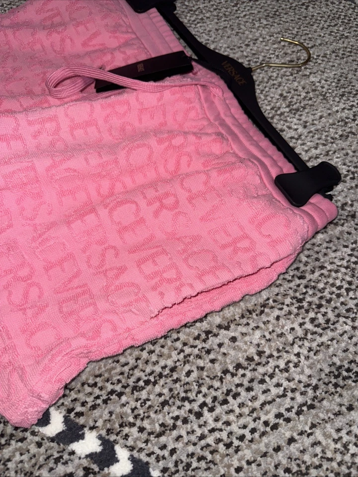 Pantalones Cortos Versace Para Mujer Jacquard Punto Toalla Tela Flamenco Talla 42 $800 Nuevo con Etiquetas Foto 4 de 4