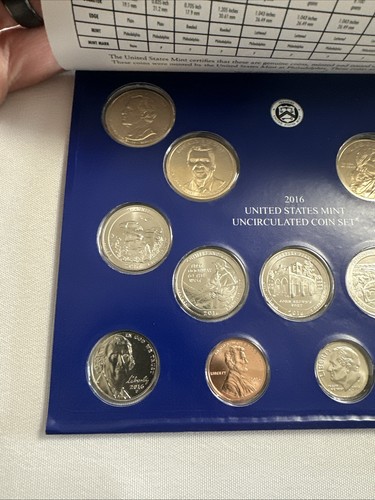 2016 P & D US Mint Set Uncirculated 26 Coins OGP Original Mint Packaging - Picture 10 of 13