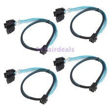 LOT Mini SAS SFF-8643 to 4 SATA 7pin 6Gbps data Raid Cable Convertor 50CM