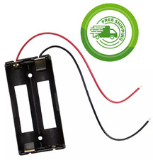 Dual 18650 Battery Holder w/ 6" Wire Leads - Philmore BH1865D - FREE SHIPPING