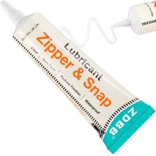 Zipper Lubricant Wax for Plastic and Metal Snaps Zippers Lube Clear Zipper Gr...