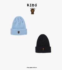 Baby Milo One Point Knit Cap - Charcoal / Sax