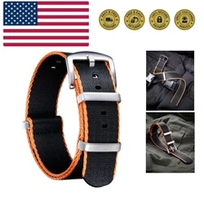 Nylon Watch Band Thick G10  Ballistic Nylon Multicolor Replacement Watch Stra...