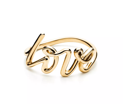Tiffany & Co. Love Ring 18K Gold スモール Tiffany & Co. Paloma's Graffiti Love Ring in Yellow Gold, Small