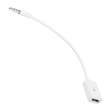 USB Female to AUX 3.5mm Male Jack Plug Audio Converter Adapter Data Cable U9E4