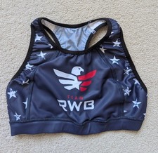 NEW Wattie Ink Tri Top Team RWB Contender Race Bra Women's XS Small sports run