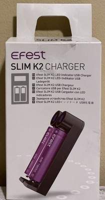 Efest Slim K2 Charger for Li-ion Batteries - NEW
