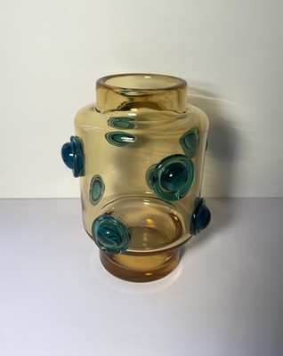 Mid-Century Tschechoslowakische Glas Vase von J. Hospodka, 1960er Chribska