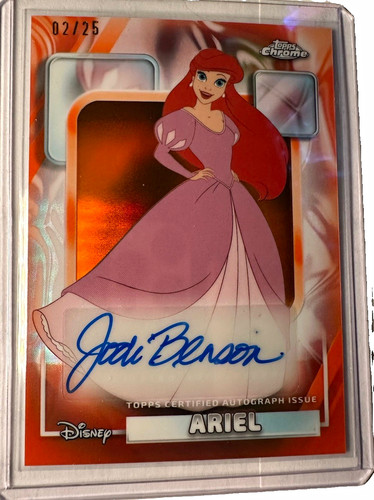 Jodi Benson Ariel [Green] #AA-JB 2025 Topps Chrome Disney Authentic Autograph card