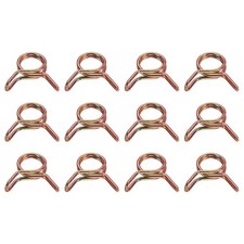 12Pcs, 7mm ID Double Wire Spring Hose Clamp Spring Clips Clamps