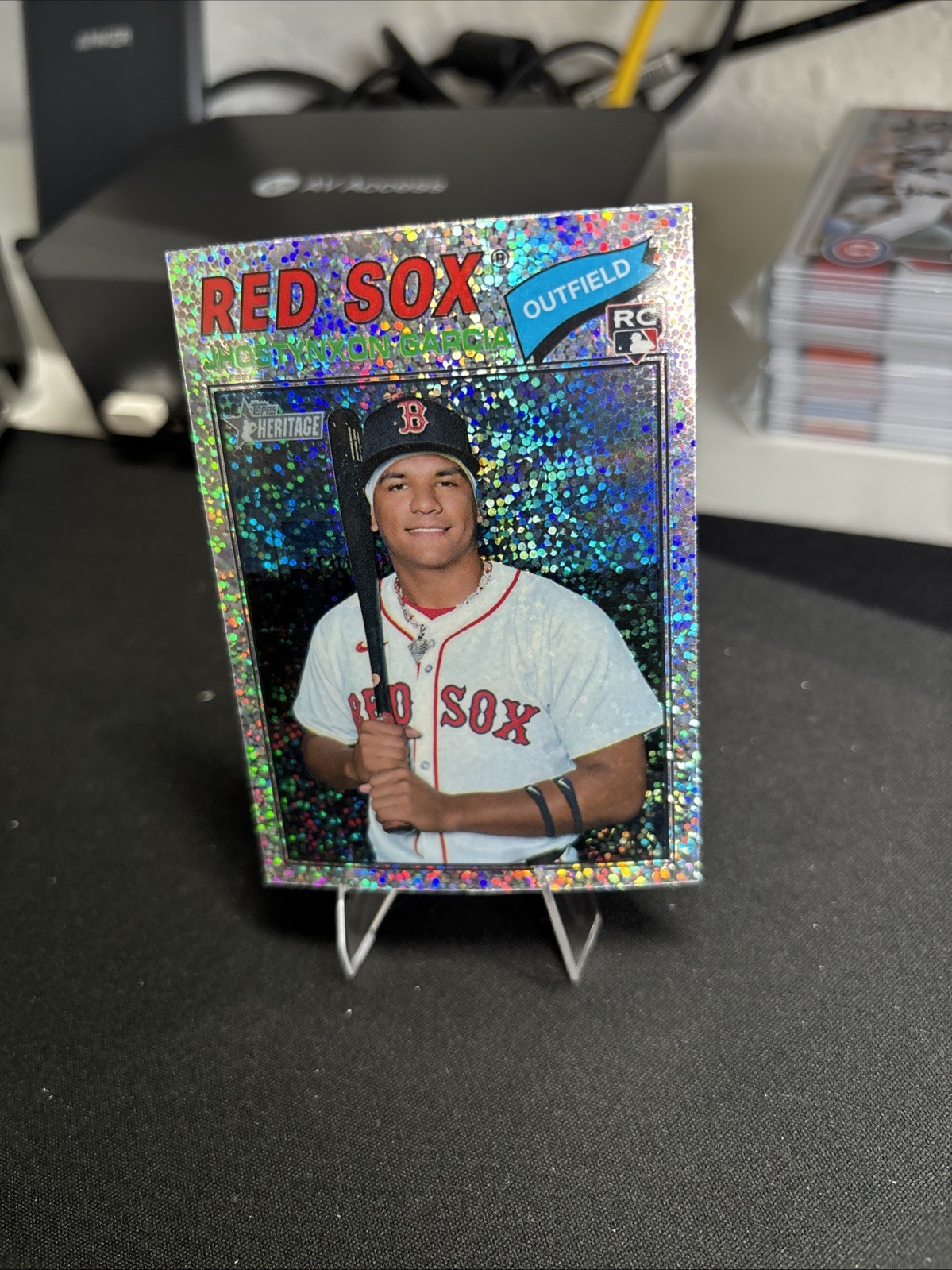 2026 Topps Heritage Jhostynxon Garcia RC  Silver Sparkle Chrome #112 Boston