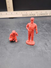 Vintage Happy Farm Plastic Farmer And Son
