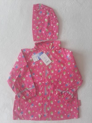 Playshoes Regenjacke Mädchen Gr. 104 Rosa mit Kaputze Neu mit Etikett