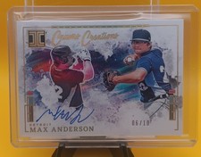 2025 Panini Impeccable Max Anderson Auto 6/10 Canvas Creations Autograph Gold 