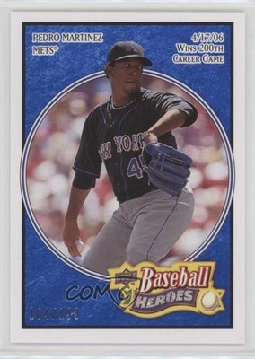 2008 Upper Deck Baseball Heroes Navy Blue 104/199 Pedro Martinez #106 HOF 5qi