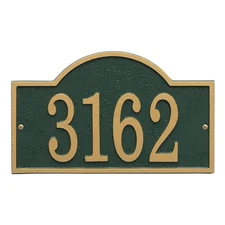 Personalized Cast Metal Address Plaque - USA Made Custom House Number Sign - ...