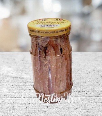 Bellino Jarred Filet of Anchovies, in Olive Oil & Salt, 4.25 Oz