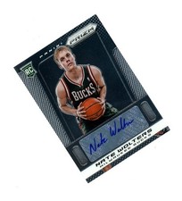 2013-14 Prizm ROOKIE SP NATE WOLTERS AUTO RC! Milwaukee Bucks 