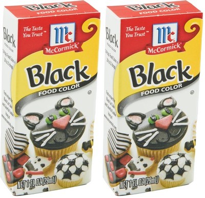 McCormick Black Food Color, 1 fl oz (Pack of 2) 6 Fl Oz 2), 
